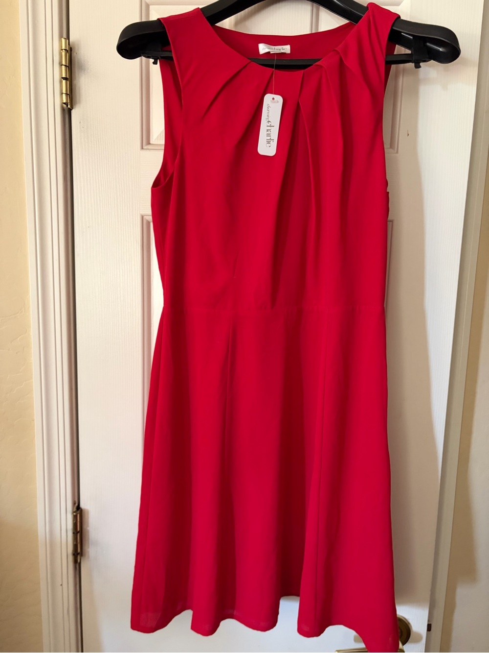 Charming Charlie Red Fit & Flare Dress M NWT